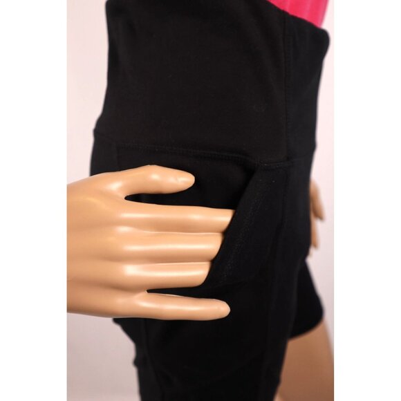 Juicy Couture Black High-Waisted Leggins Shorts with Side Pockets‎ Size Medium - Picture 3 of 3